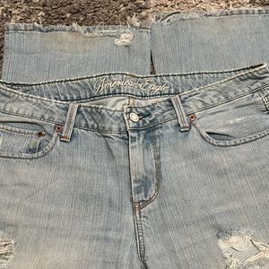 Distressed American Eagle True Boot cut size 12 Short